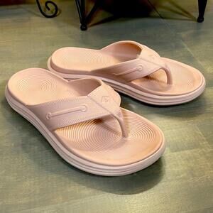 Sperry Blush Pink Platform Flip Flop Sandals